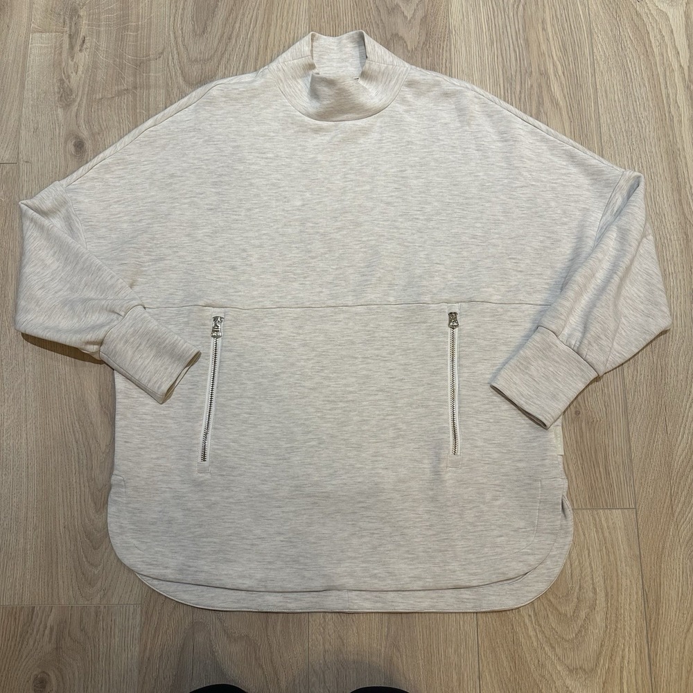 VARLEY Paige Longline Sweat Pullover Sweatshirt Small‎ Doublesoft Anthropologie - Picture 3 of 12